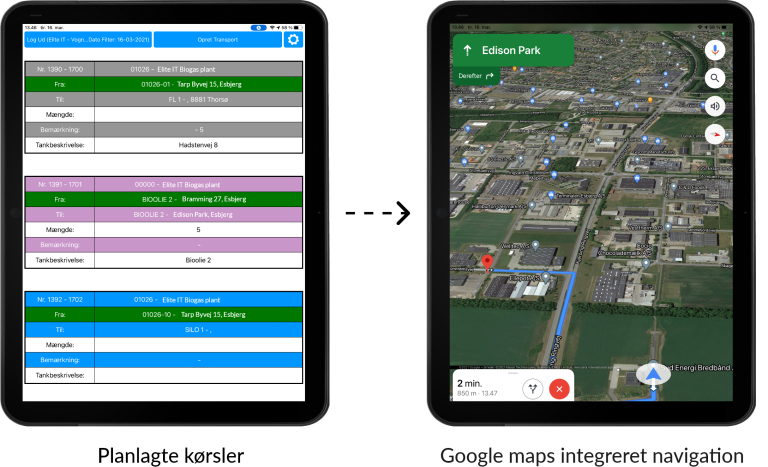 Driver app Kørselsplanlægning